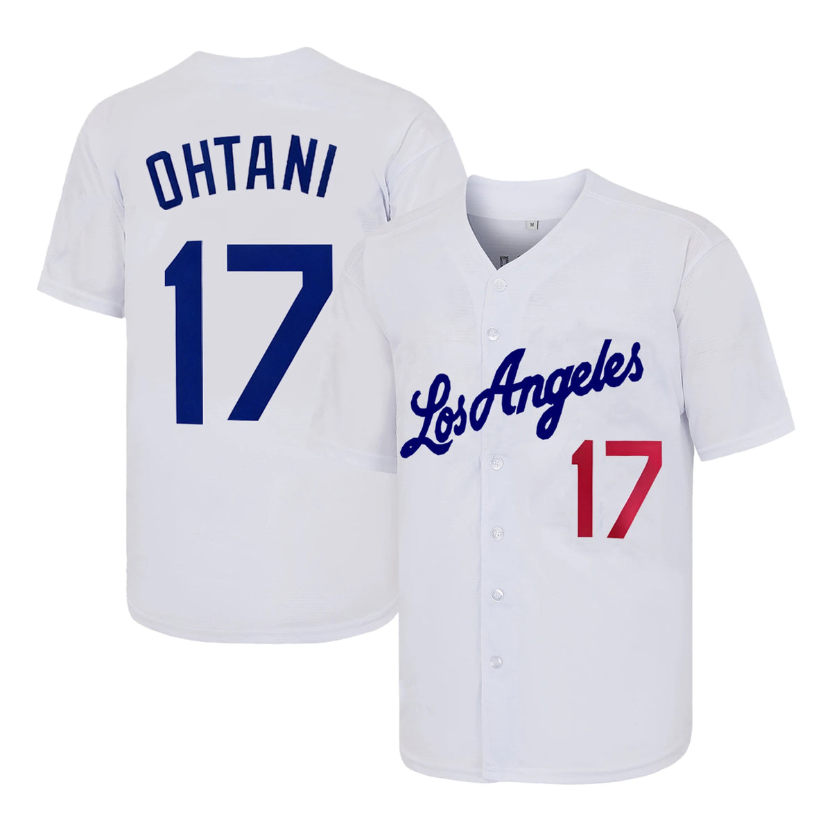 Men's #17 Ohtani Baseball Jersey, Exquisite Embroidered T-Shirt Available In Both Cherry Blossom and Non-Cherry Blossom Versions Training Match Baseball Jersey