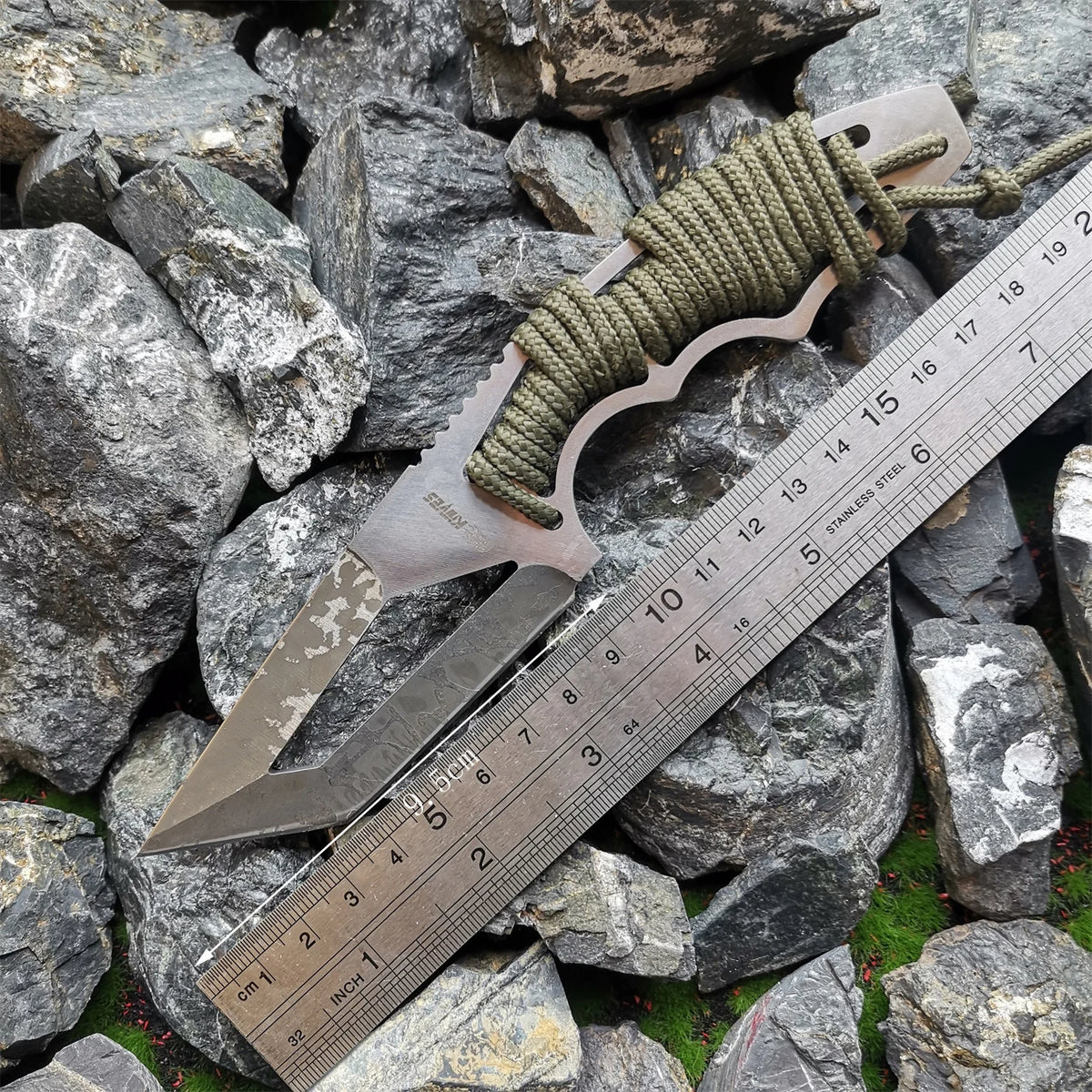 Multi-Purpose Fixed Blade, Tactical Survival Tool for Hunting & Camping, Also Ideal as a Sharp Fruit Knife for Outdoors