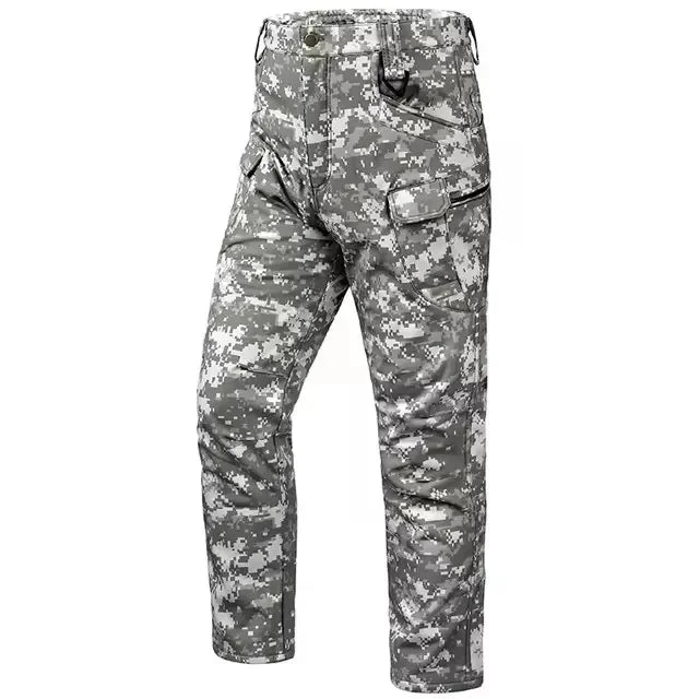 2026 Men Winter Waterproof Climbing SkiingTrekking Fleece Fishing Tactical Sharkskin Cargo Pants Jackets Camping Hiking Trousers