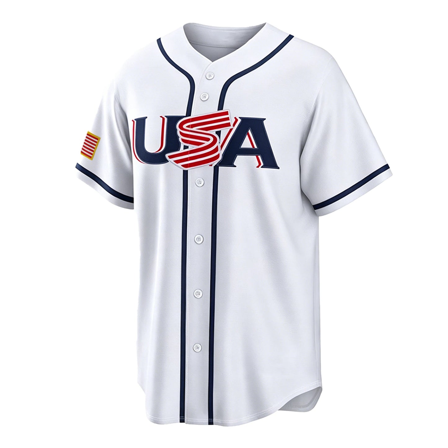 Men's Crow-Armstrong #4 USA White Baseball Jersey, Exquisite Full Embroidery Jersey, WBC World Classic National Team Fan Apparel, Game Day Casual Sports Shirt