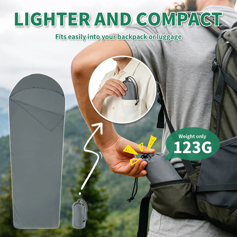 MAPLEAF Sleeping Bag Liner Camping Sheet Outdoor Travel Hiking Camping Sleeping Bag Lightweight Portable Summer Sleeping Bag