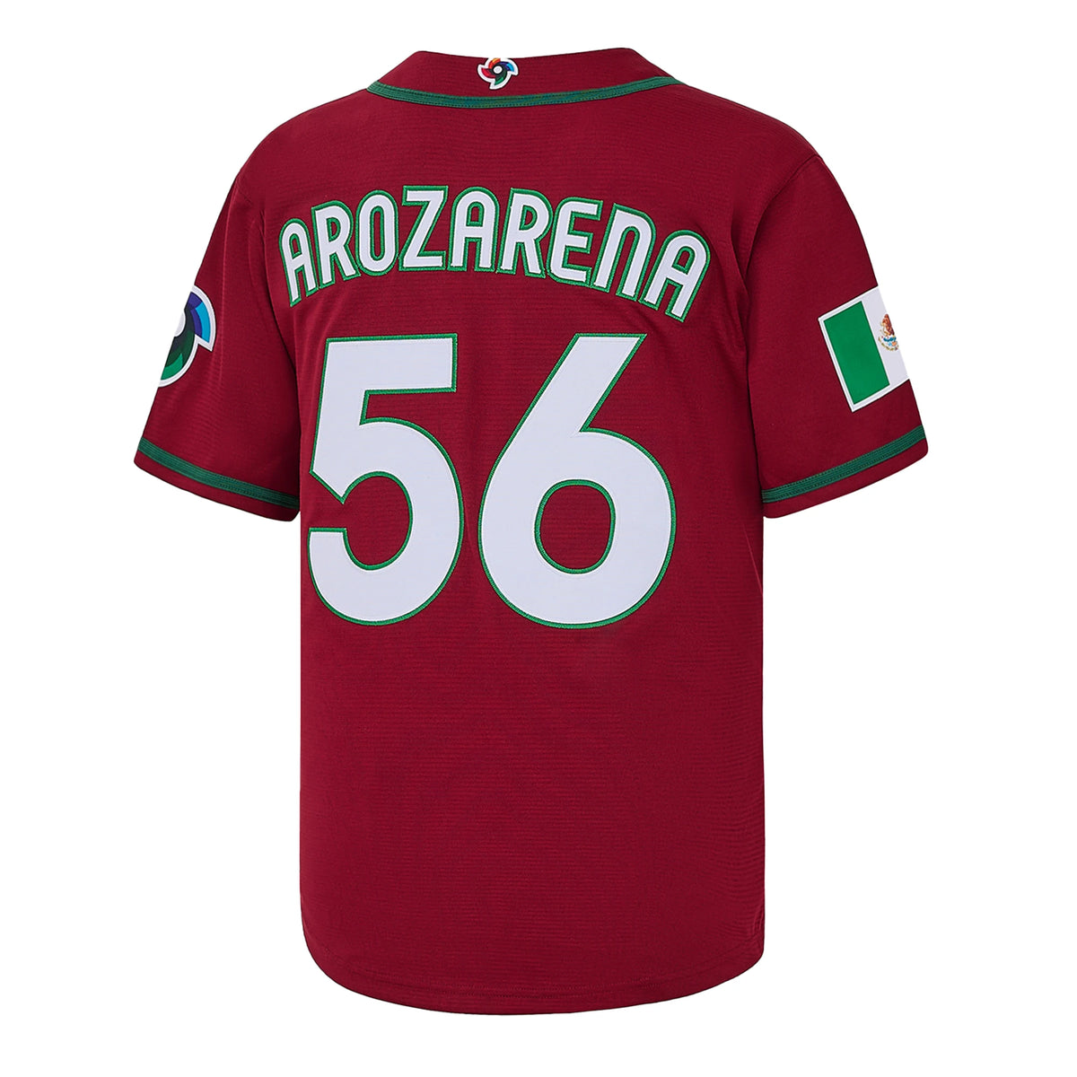 Men’s Mexico #56 Randy Arozarena Red Baseball Jersey World Baseball Classic Souvenir Jersey,Lettered Embroidered , Gift for Game Day