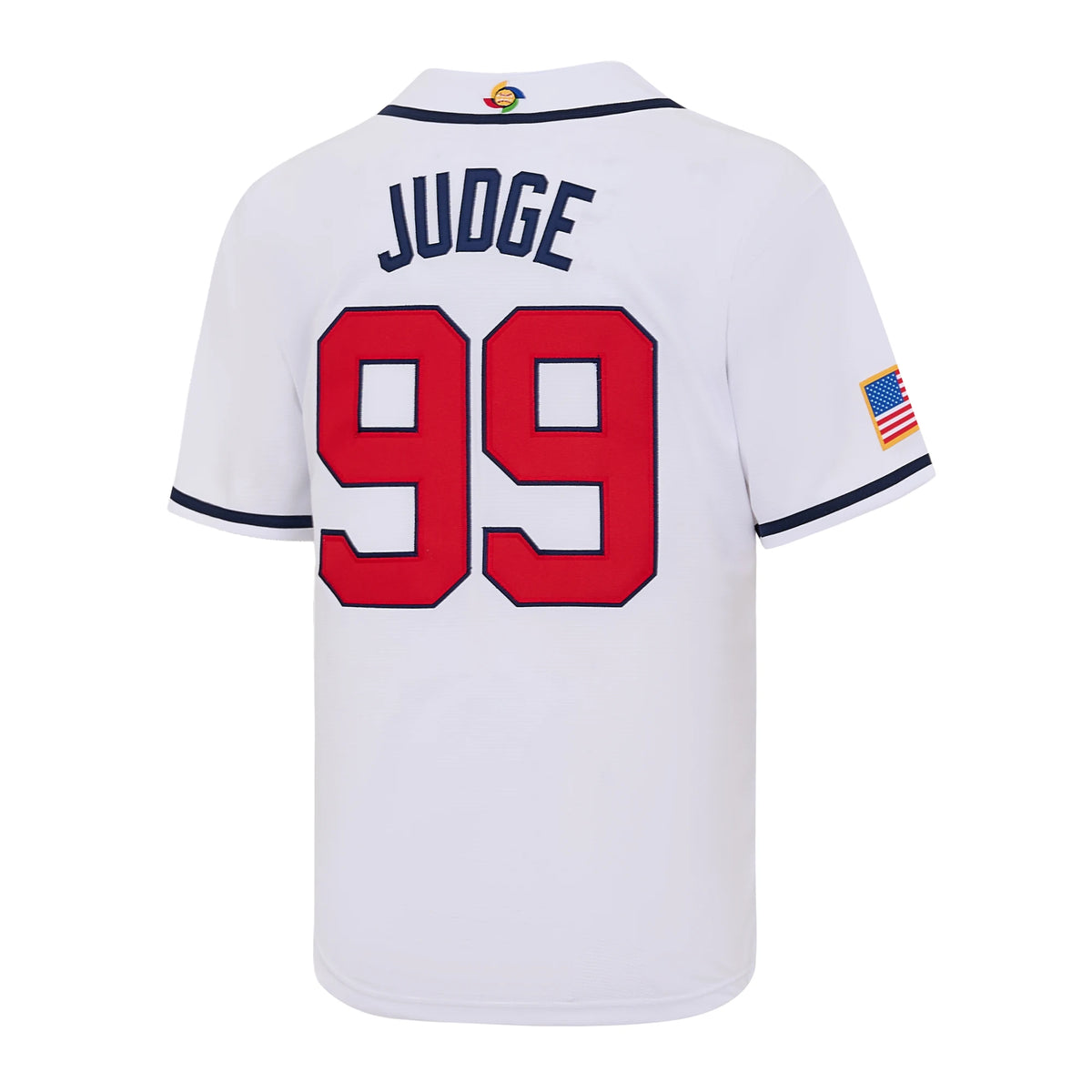 Men's Aaron Judge #99 USA White Baseball Jersey, Exquisite Full Embroidery Jersey, WBC World Classic National Team Fan Apparel, Game Day Casual Sports Shirt