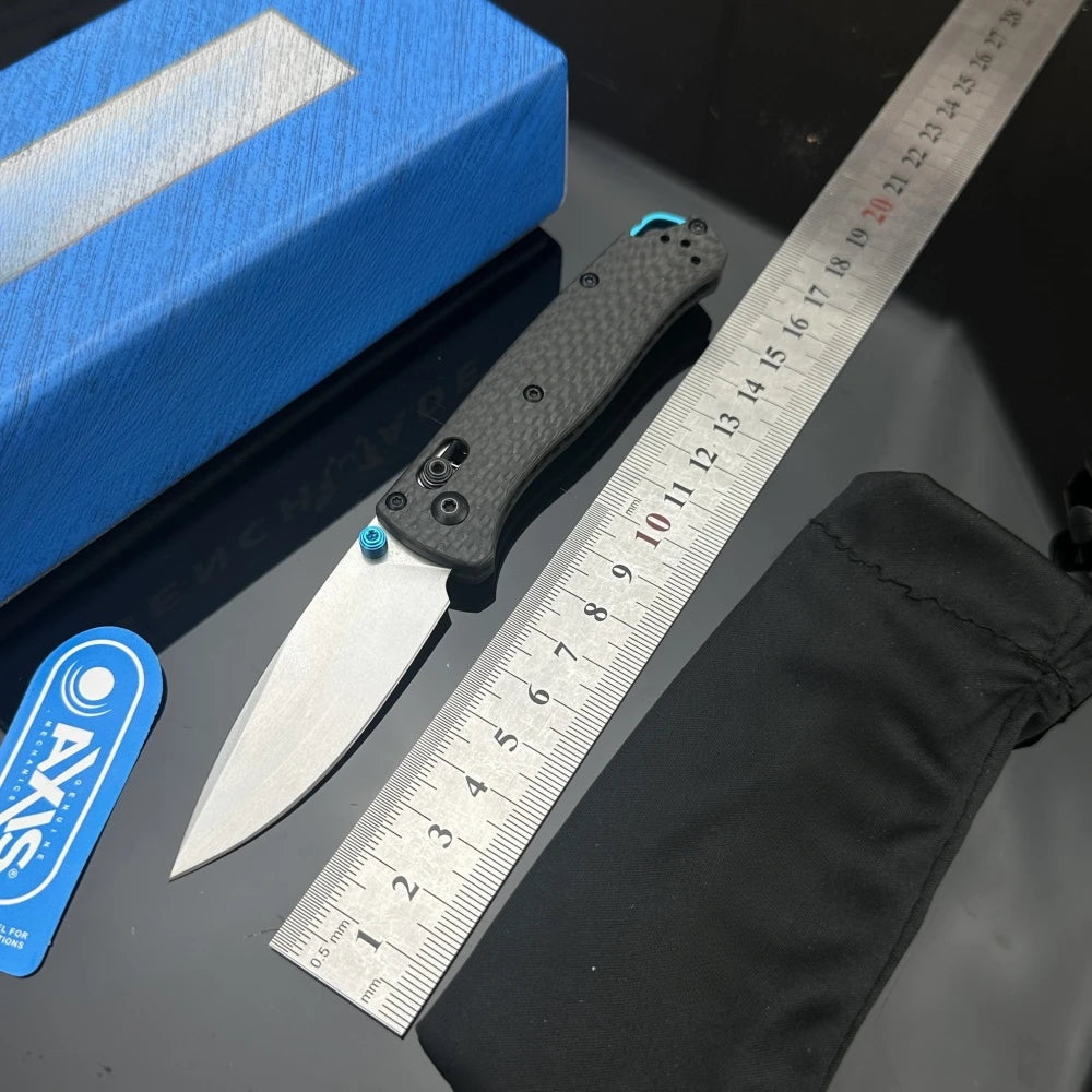 BM 535/533-3 Bugout Drop-point Blade Carbon Fiber Handle AXiS Lock Pocket Knife Folding Knives Outdoor Camping Survival Tools