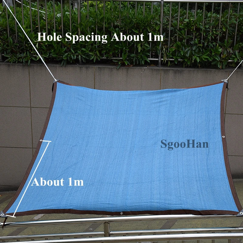 6 12Pin Sunshade Net Black Green Blue Anti-UV HDPE Garden Succulent Plant Shading Net Outdoor Swimming Pool Cover Sun Shade Net