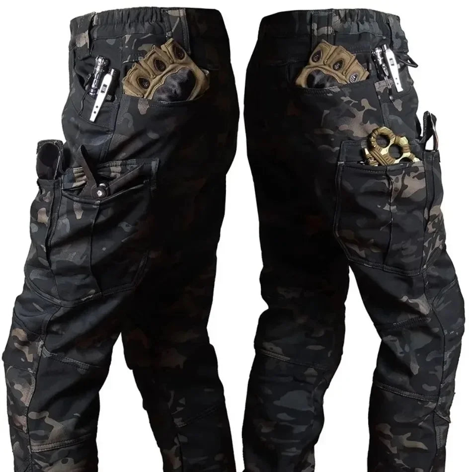 2026 Men Winter Waterproof Climbing SkiingTrekking Fleece Fishing Tactical Sharkskin Cargo Pants Jackets Camping Hiking Trousers