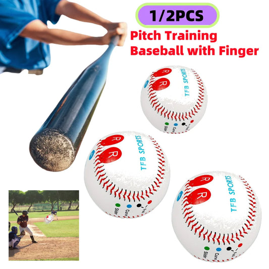 1/2PCS Baseball Softball Hardball Training Handmade Balls Handmade Balls Fitness Products White Safety Kid Baseballs Men's Pract