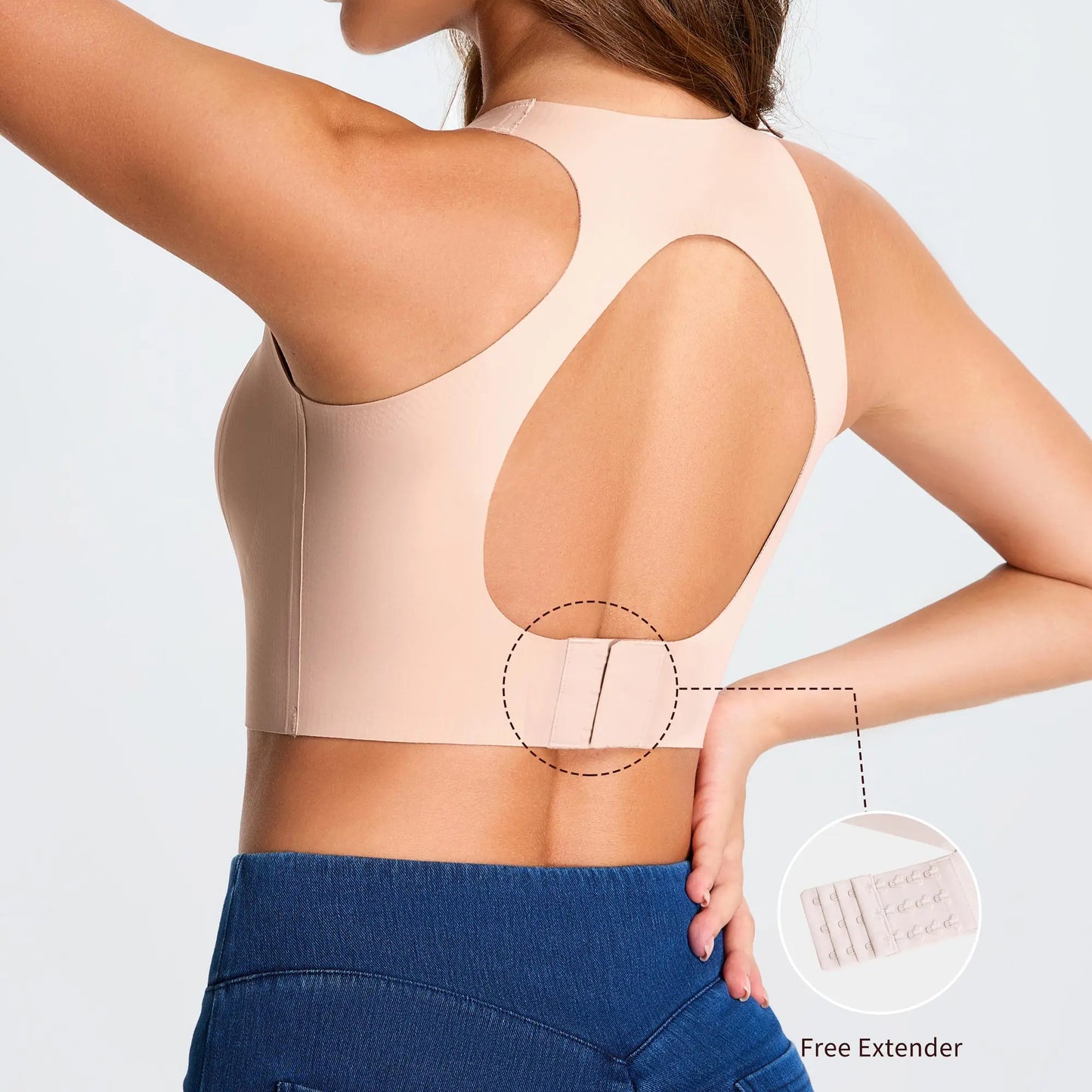 THE GYM PEOPLE Wireless Bra for Women No Underwire Comfortable Seamless Bralette Padded Low Impact Sports Bra