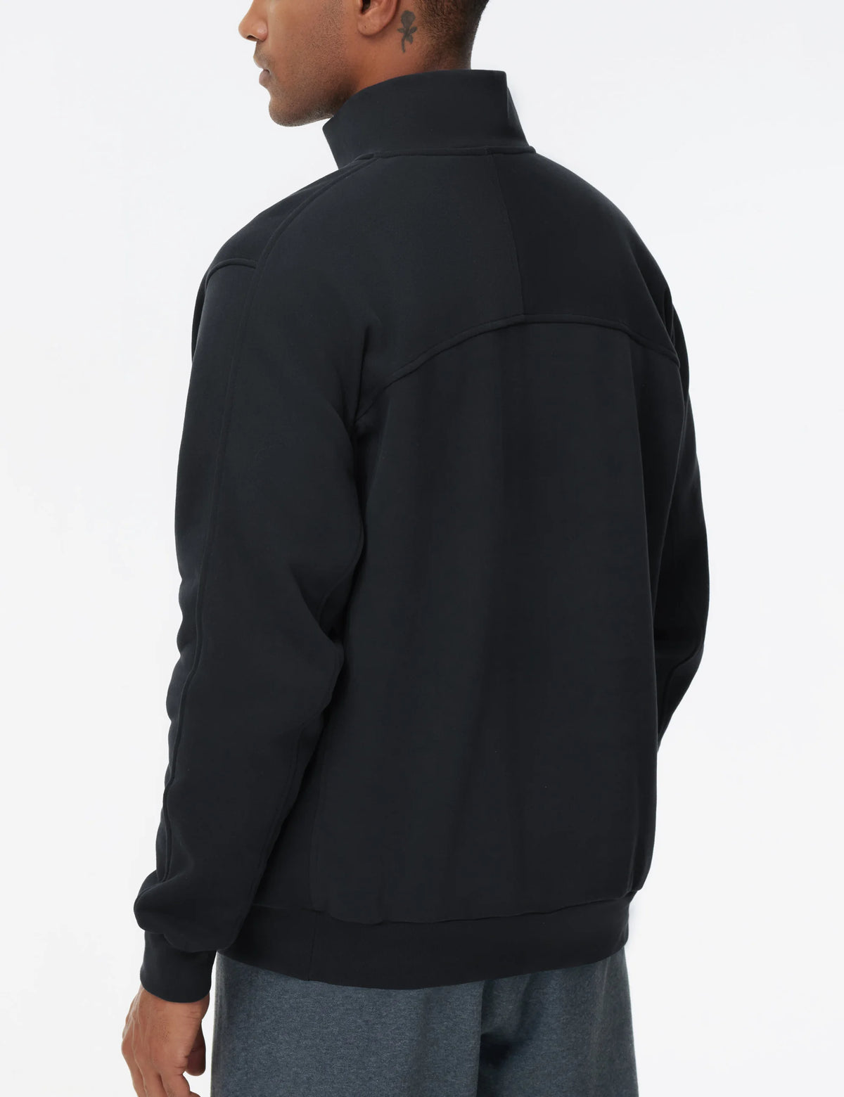 THE GYM PEOPLE Men's Half Zip Fleece Pullover Sweatshirts Midweight Mock Neck Workout Sweat Tops