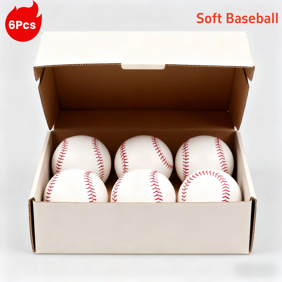 No. 9 Baseball Softball Hardball Training Handmade Balls Fitness Products White Safety Baseballs Men's Practice Team Game