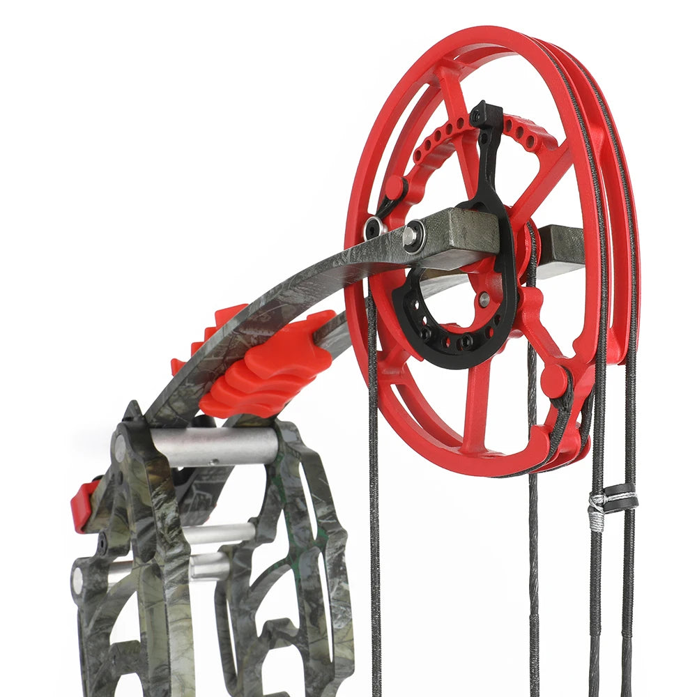 Dual-use Compound Bow Set 30-60lbs 19" Axle Hunting Steel Ball 420FPS Let off 80% Right Hand for Outdoor Target Shooting Bow