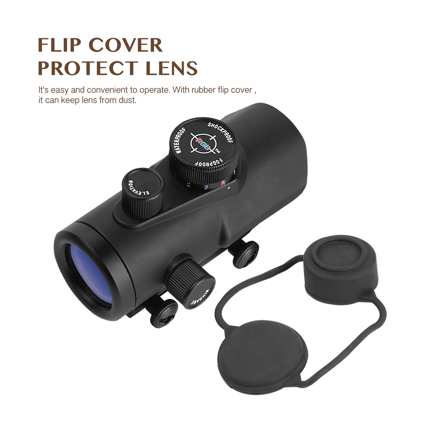 5 MOA Red Green Blue Dot Sight Reflex Rifle Scope 30mm FMC Lens with 22mm/11mm Rail Mount