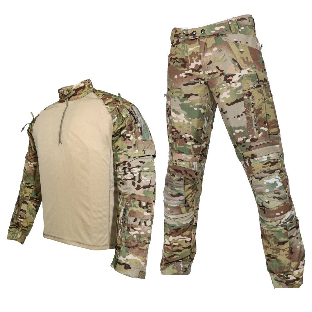 2026 Spring Autumn Men'sTactics Sets Wear Resistant Uniform Shirts Outdoor Sports 2-piece Suits Breathable Frog suit Cargo pants