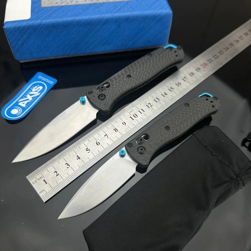 BM 535/533-3 Bugout Drop-point Blade Carbon Fiber Handle AXiS Lock Pocket Knife Folding Knives Outdoor Camping Survival Tools