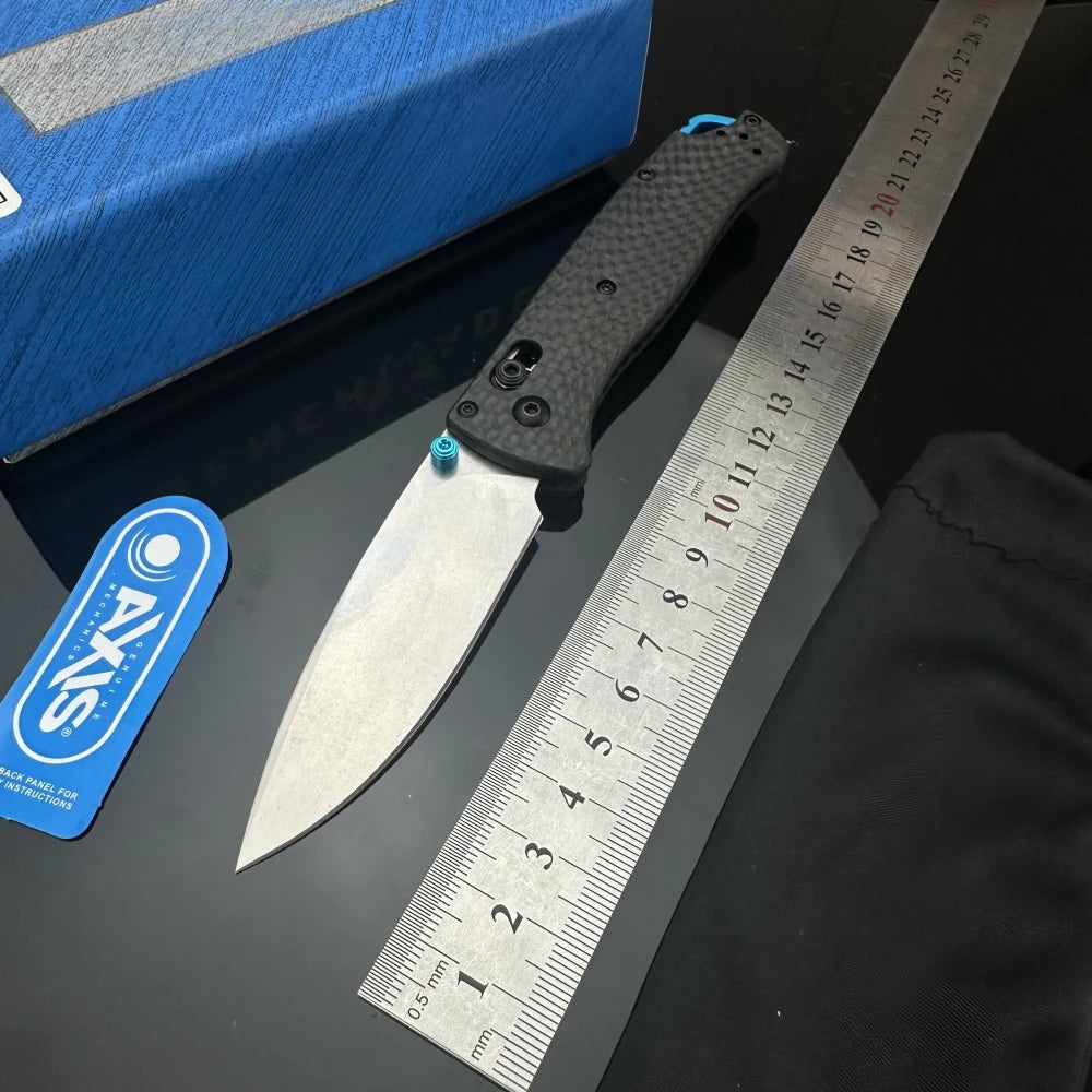 BM 535/533-3 Bugout Drop-point Blade Carbon Fiber Handle AXiS Lock Pocket Knife Folding Knives Outdoor Camping Survival Tools
