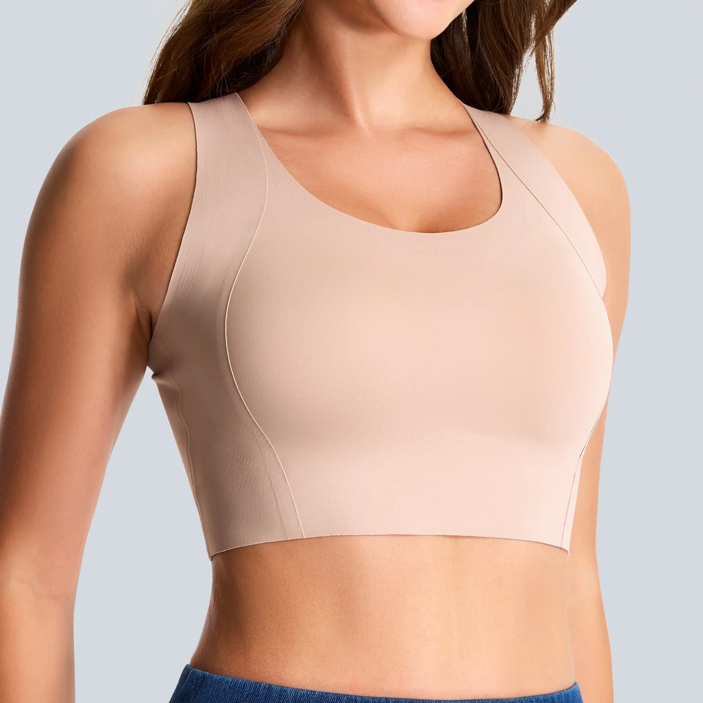THE GYM PEOPLE Wireless Bra for Women No Underwire Comfortable Seamless Bralette Padded Low Impact Sports Bra