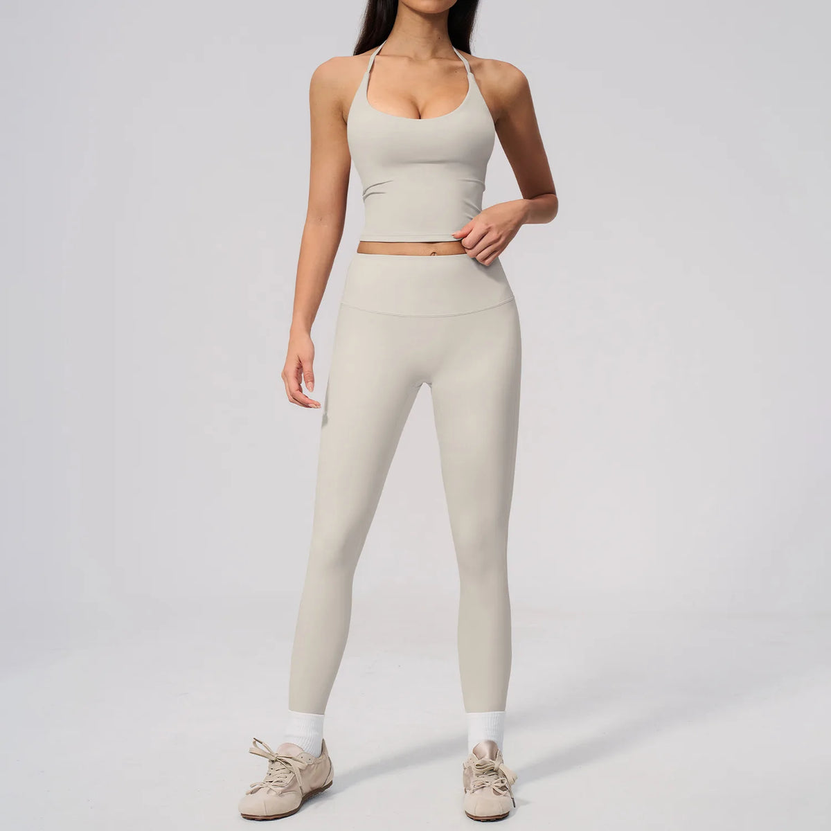 Yoga Set 2PCS Women Tracksuits Workout Clothes Sportswear Fitness High Waist Leggings Cycling Shorts Sport Suit Female Yoga Suit