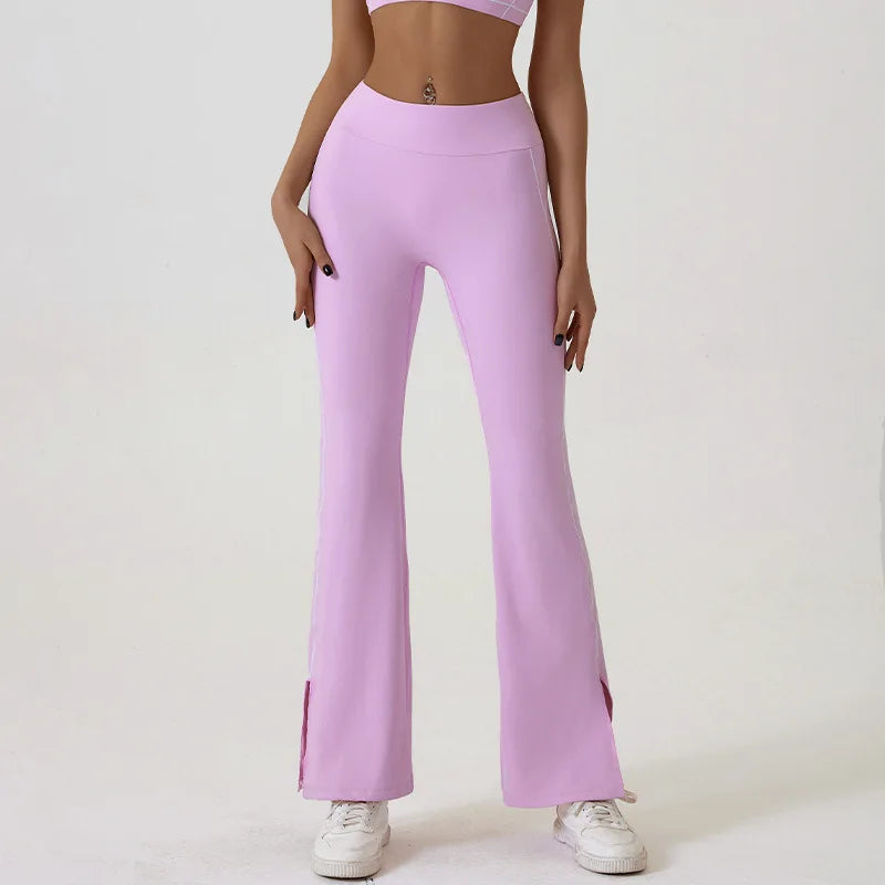 Cloud Rise Blue Women Yoga Pants for Fitness Sexy Girls Gym Flared High Waist Trousers Plus Size Workout Leggings Sports Clothes