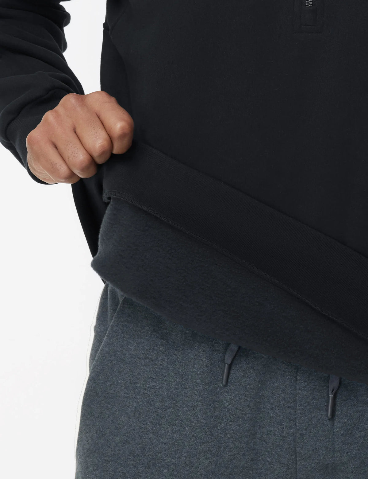 THE GYM PEOPLE Men's Half Zip Fleece Pullover Sweatshirts Midweight Mock Neck Workout Sweat Tops
