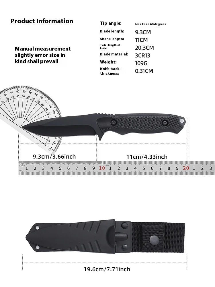 Outdoor Personal Defense Sharp Diving Utility High Hardness Integrated Dragon Bone Design Survival Tool