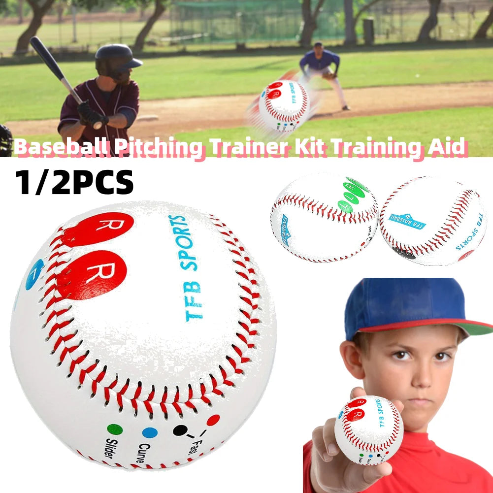 1/2PCS Baseball Softball Hardball Training Handmade Balls Handmade Balls Fitness Products White Safety Kid Baseballs Men's Pract