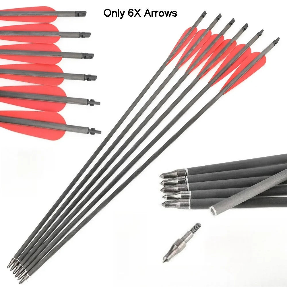 Arrow Track Launcher Archery Bow Shooting Assistant Kit, Equipped with Pure Carbon Arrows for Hunting Target Game and Daily Archery Training
