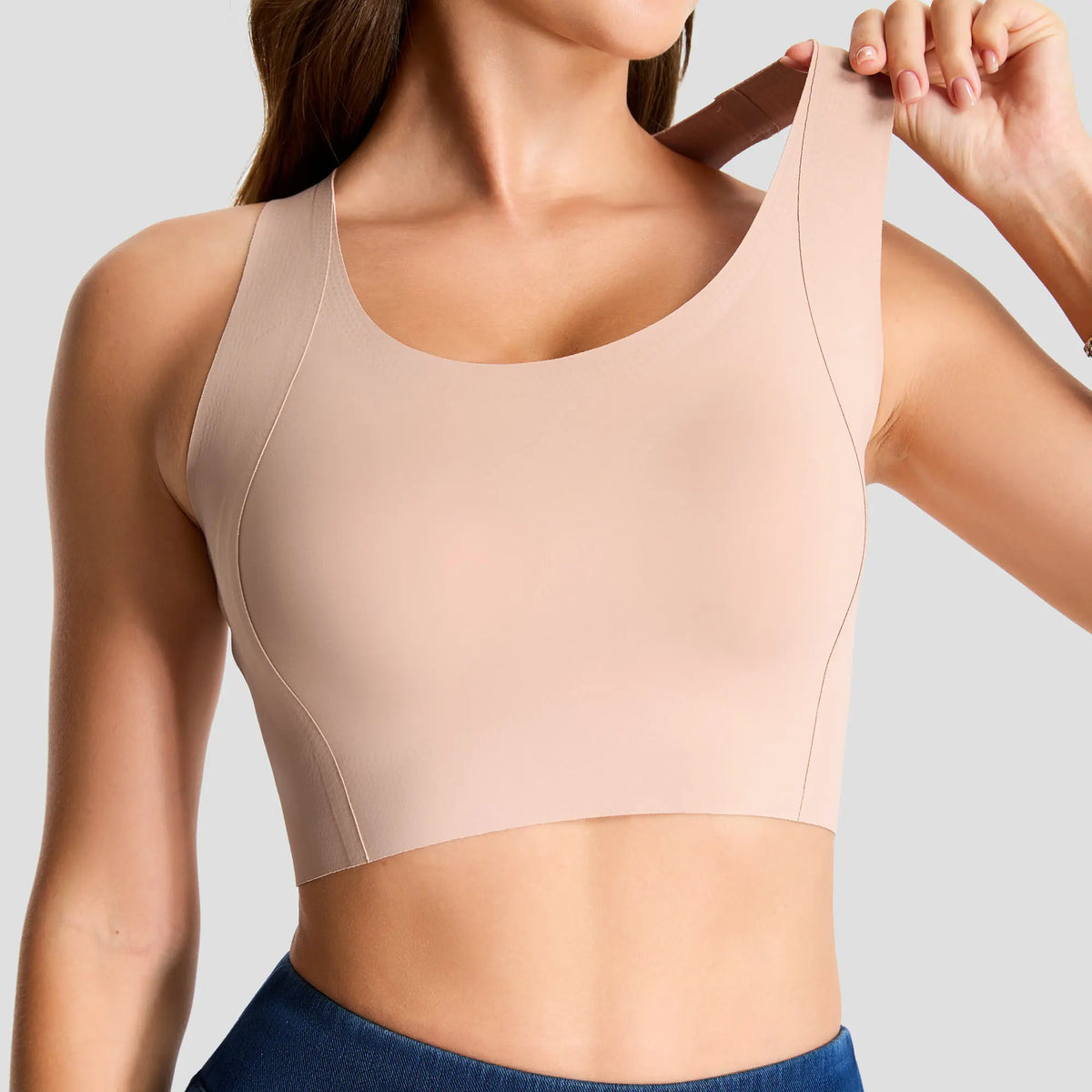 THE GYM PEOPLE Wireless Bra for Women No Underwire Comfortable Seamless Bralette Padded Low Impact Sports Bra