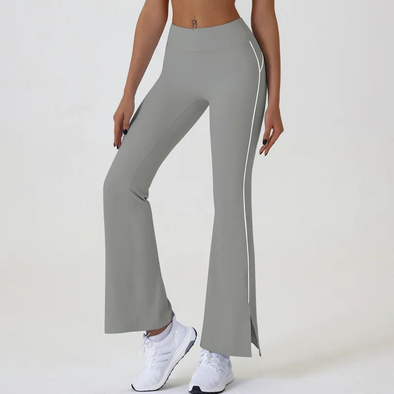 Cloud Rise Blue Women Yoga Pants for Fitness Sexy Girls Gym Flared High Waist Trousers Plus Size Workout Leggings Sports Clothes