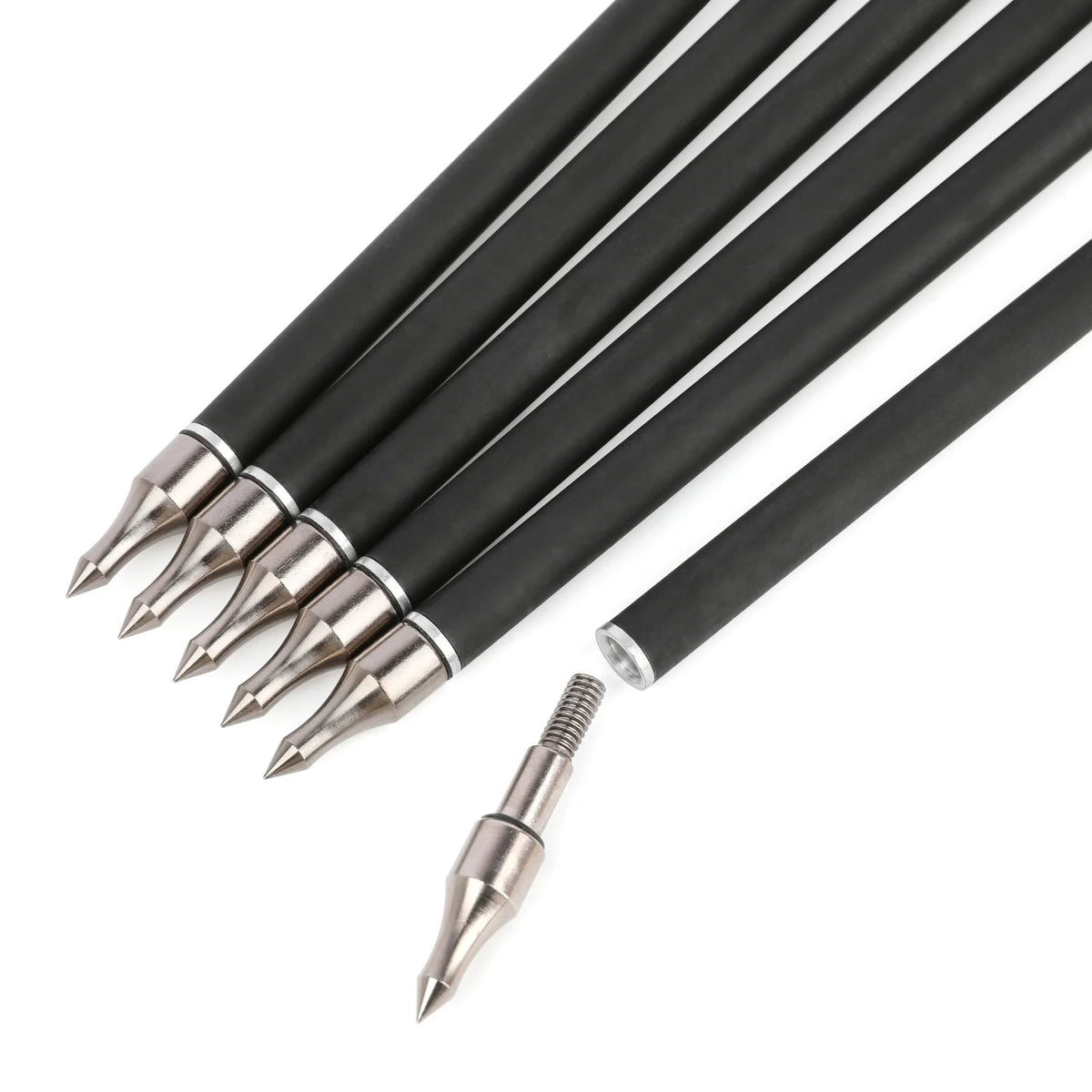 Archery 12pcs 30inch Mixed Carbon Arrow 4inch Shield Turkey Feather ID6.2mm OD7.8mm Spine 500 Hunting Shooting Accessories