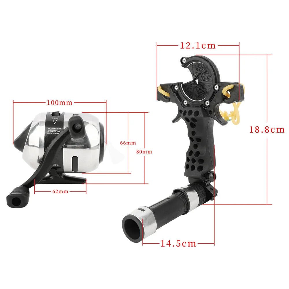 Bowfishing Slingshot Catapult Kit Slingbow Bow Arrow Set for Adults Outdoor Fishing Hunting Shooting Archery Sports Accessories