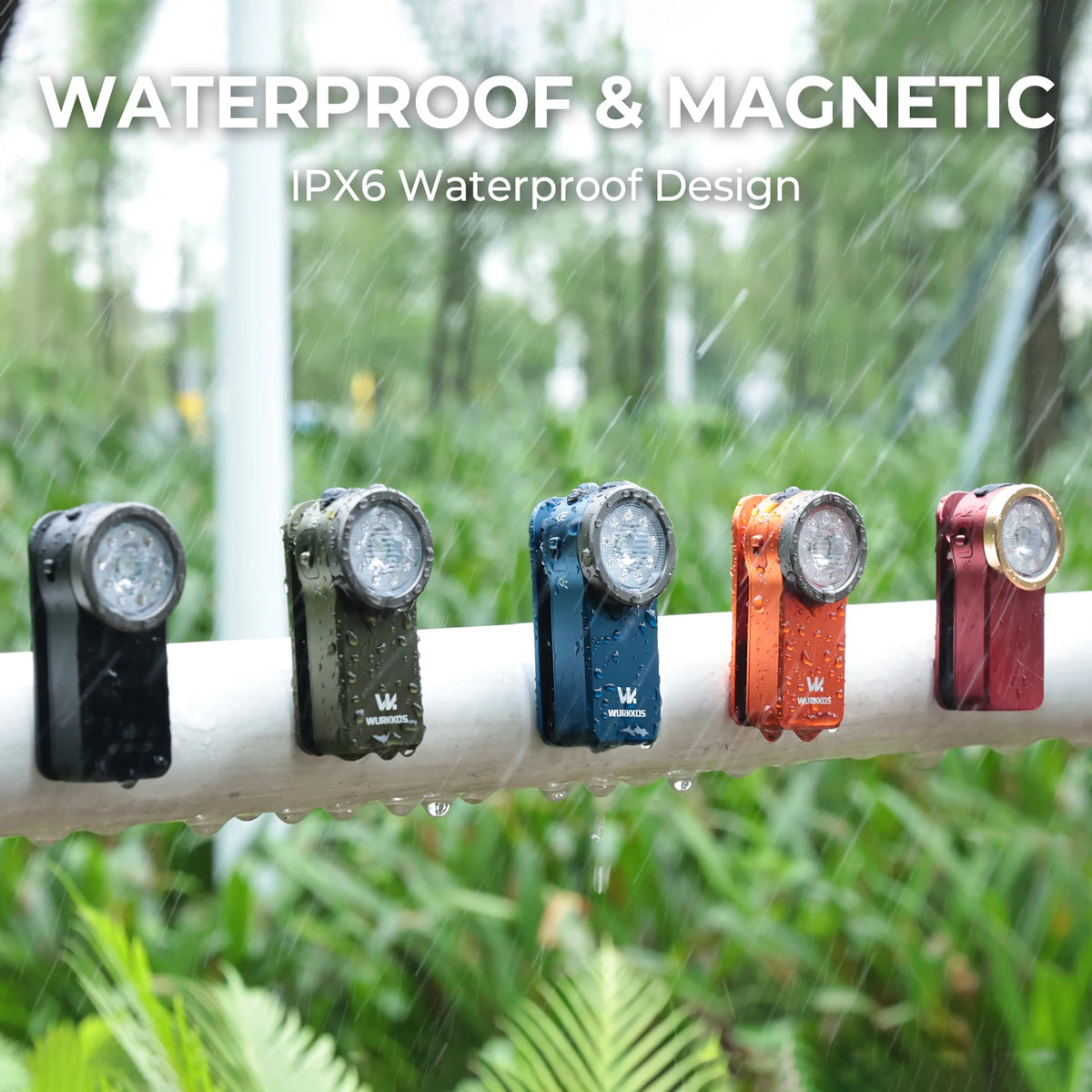 Wurkkos HD03 680LM Mini Clip Light USB Rechargeable Pocket Flashlight Spotlight/Floodlight Portable RGB Torch with Magnet