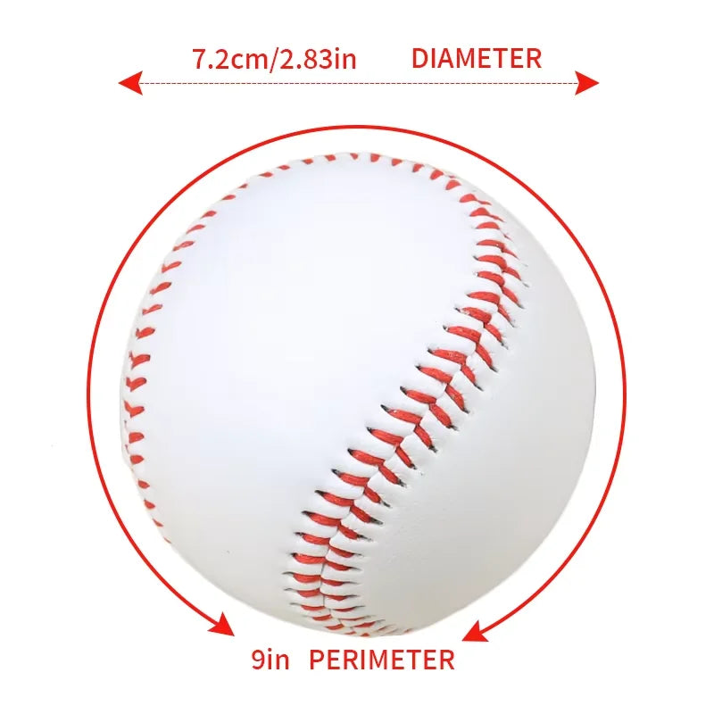 No. 9 Baseball Softball Hardball Training Handmade Balls Fitness Products White Safety Baseballs Men's Practice Team Game